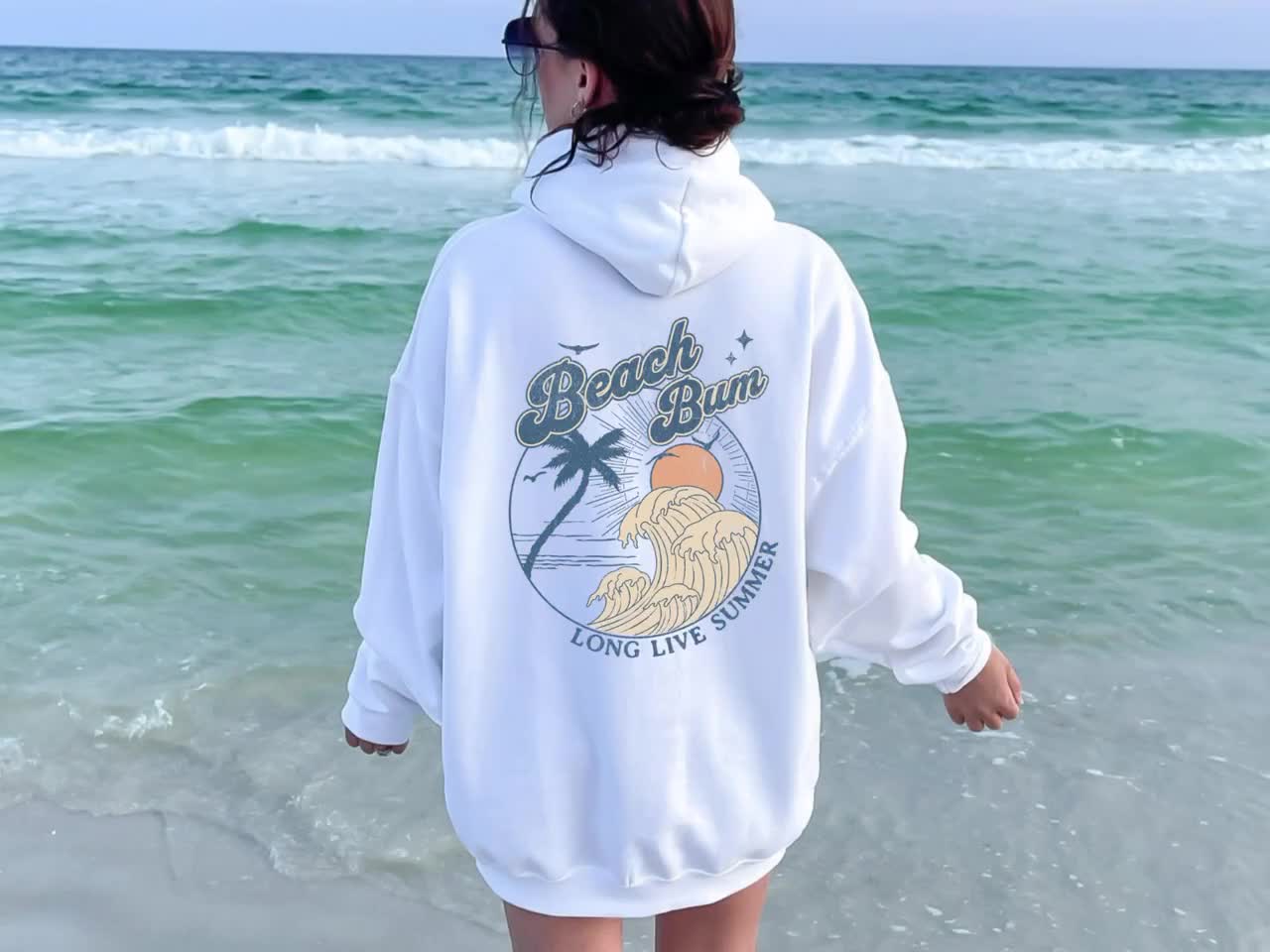 Respect The Local Hoodie Local Surf Hooded Sweatshirt Beach Bum