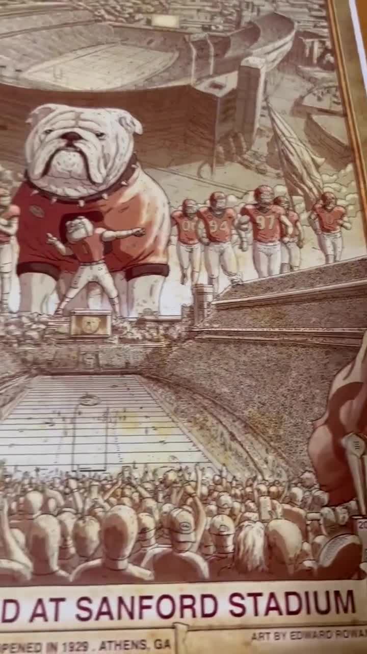 UGA Bulldogs National Championship Print: Sanford Stadium Wall Art