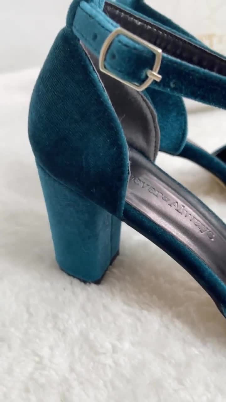 Formal Opinion Turquoise Suede Ankle Strap Heels | Turquoise heels, Ankle  strap heels, Heels