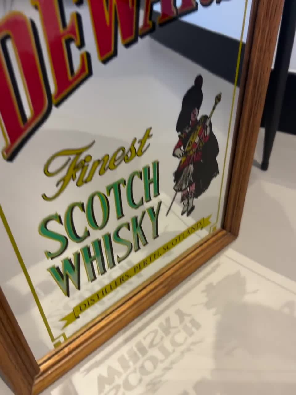 Dewar´s パブミラー ホワイトラベル ミラー ビンテージ