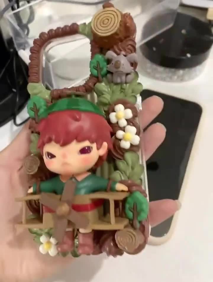 Hirono Kubo Skullpanda Designer Toy Customized Phone Case