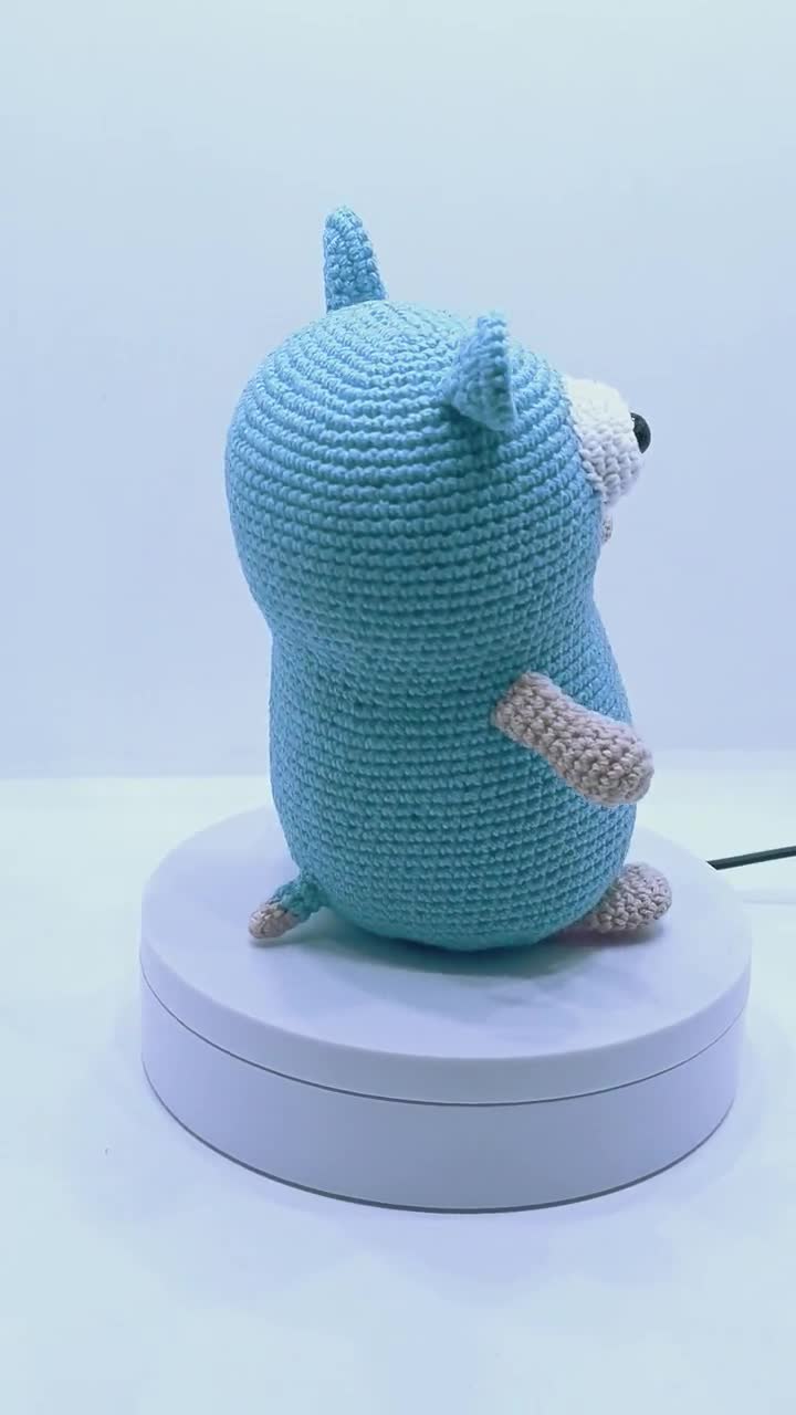Gopher Goのぬいぐるみ Golangのゴーファー かぎ針編みのゴーファー