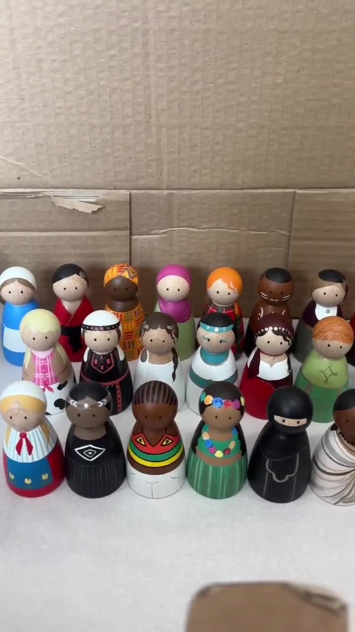 Guys and Girls of the Globe Multicultural Peg Dolls - Learning