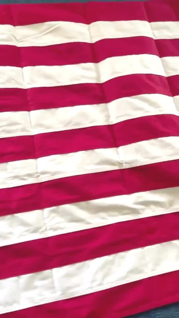 37 Stars American Historical Flag: 1867-1877 Cotton Embroidered