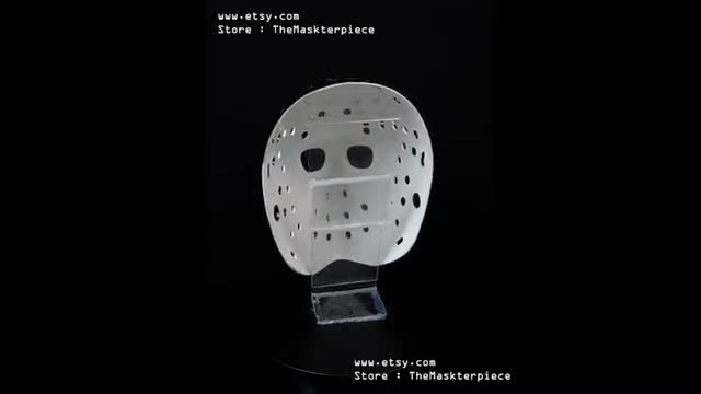Denis Lemieux Skull Ice Hockey Mask Goalie Helmet 1:1 Scale Wall