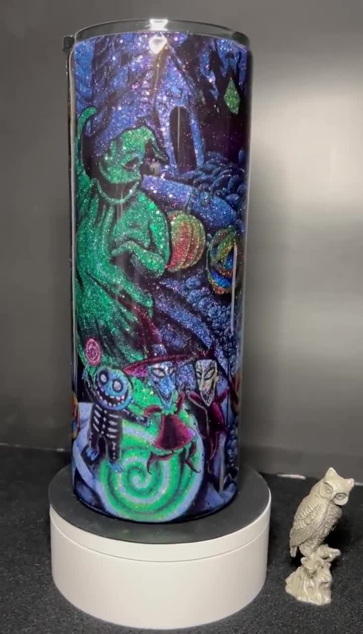 Nightmare Before Christmas Glitter Ombre Tumbler | 30oz video poster