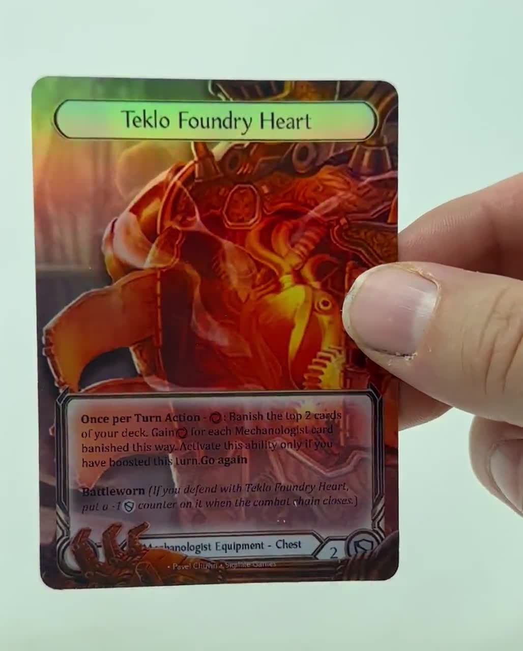 Teklo Foundry Heart - PROXY - Flesh and Blood TCG