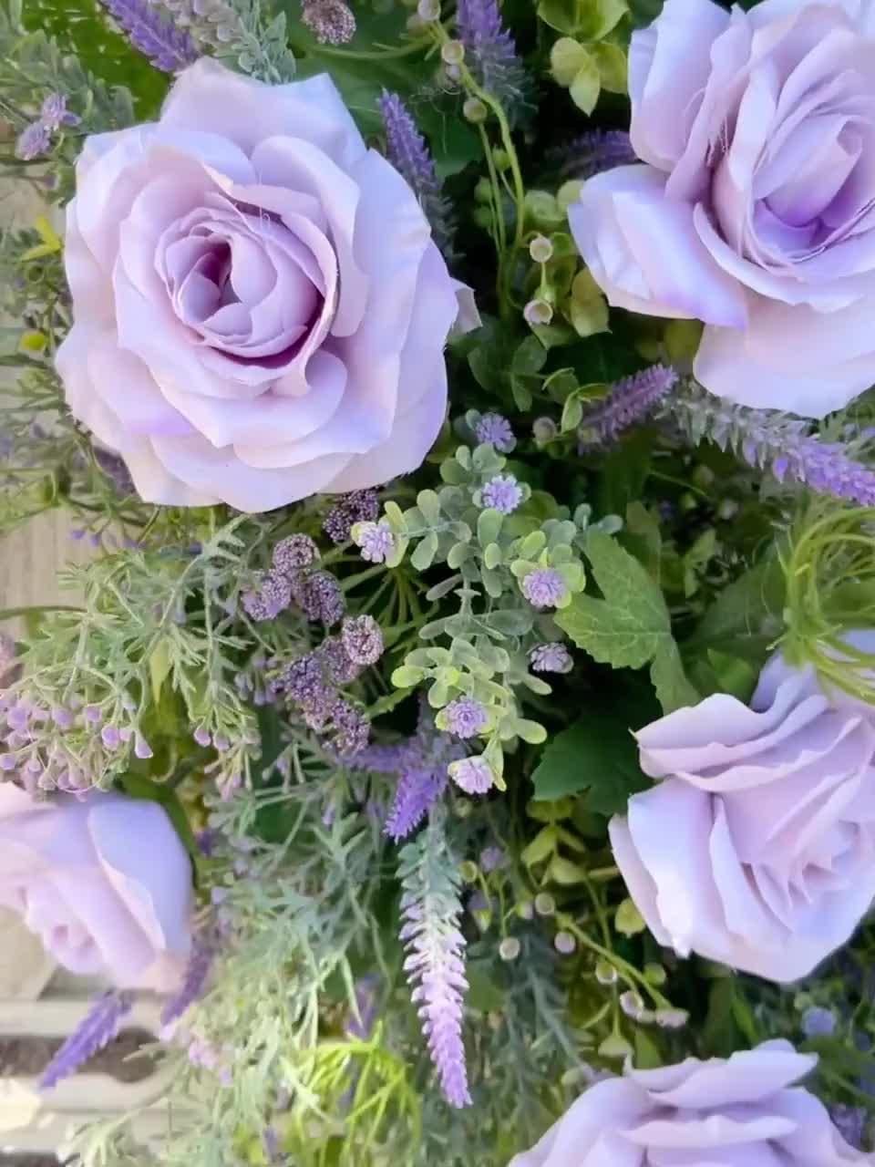 Spring Wreath, Spring Lavender Wreath, Purple Wreath, Mother's Day