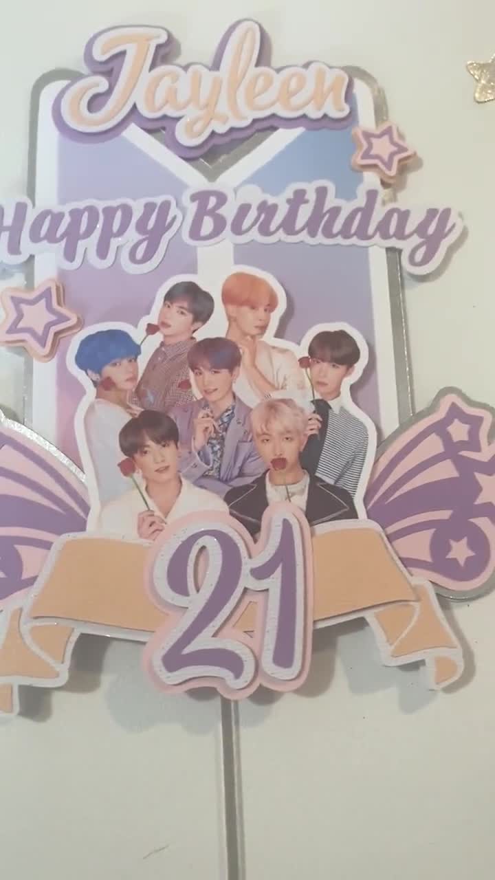 BTS Army Girl Cake Topper -  Portugal