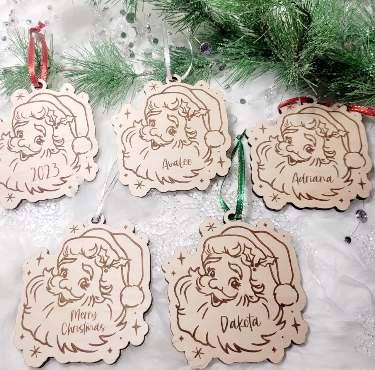 ヴィンテージサンタオーナメント、ヴィンテージ風クリスマス ヴィンテージサンタオーナメント、ヴィンテージ風クリスマス