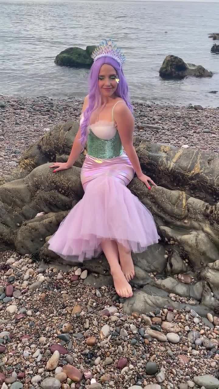 Mermaid Bra Seashell Top Siren Shell Gold Pink Dance Fishnet Star
