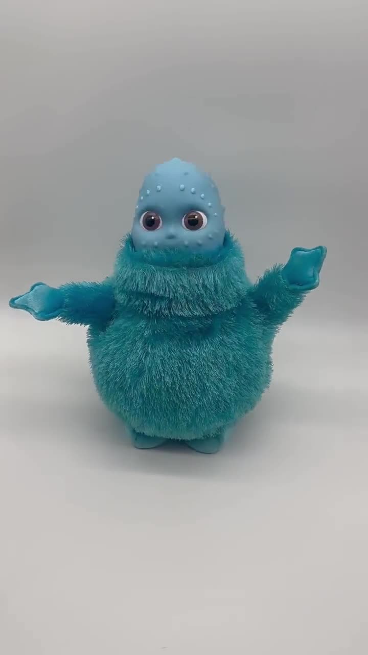 Vintage Hasbro 2004 Blue Animated Boohbah Dance Along Zumbah Musical Plush  Toy