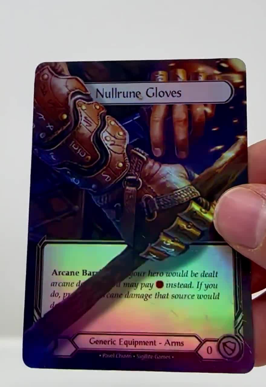 Guantes de runa nula - Ficha de alteración - Flesh and Blood TCG video poster