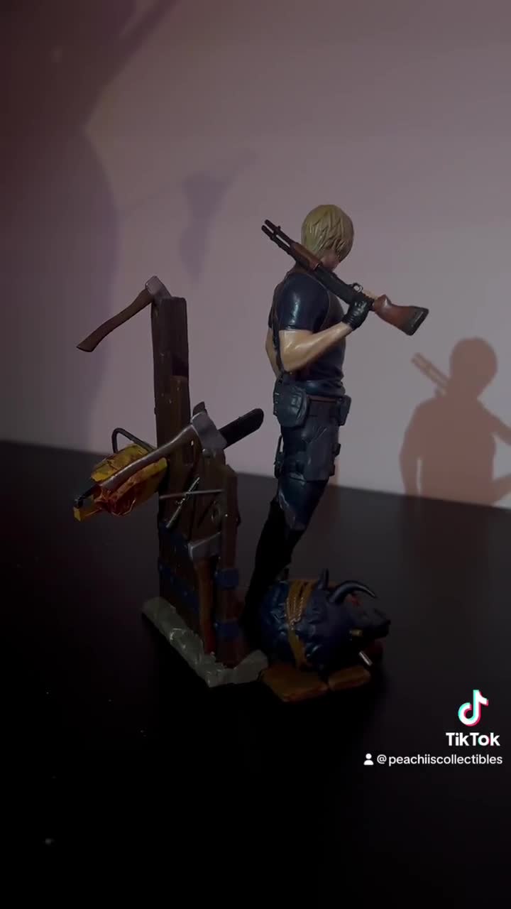 Leon Kennedy RE4 FAN ART Figure | Resident Evil 4 Leon Kennedy Figure |  Leon RE4 Remake Figure