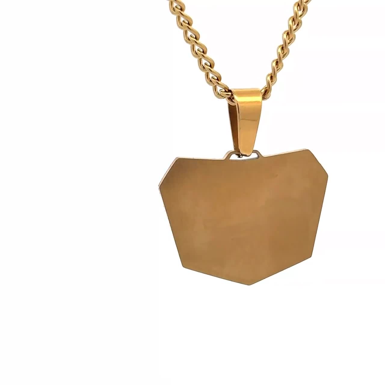 Collar Deportivo De Acero Inoxidable Con Número Personalizado - ¡Llévalo Siempre Contigo!
