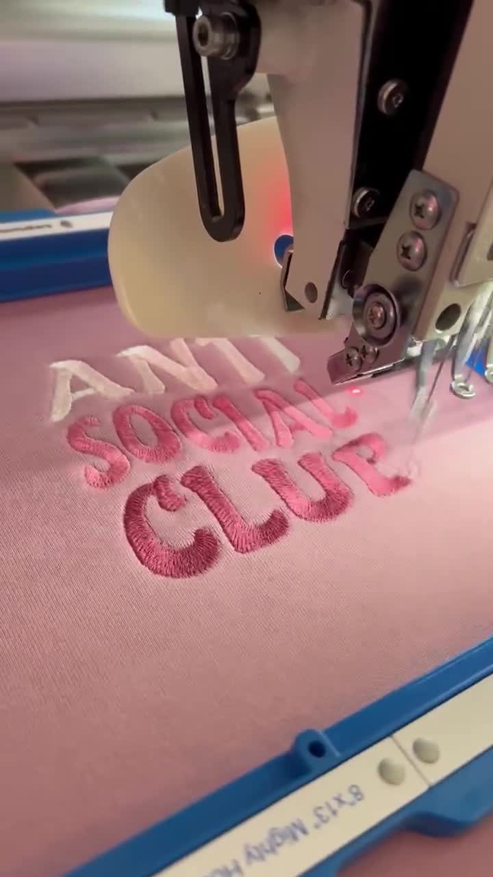 Embroidered Anti Social Club Crewneck video poster