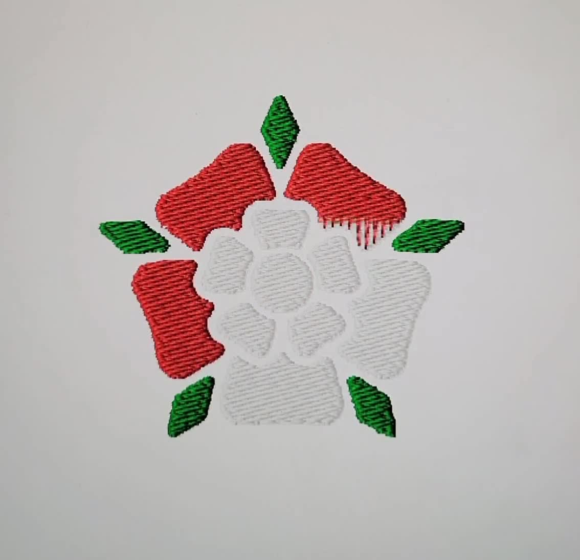チューダーローズ刺繍デザイン、ユニオンローズパターン