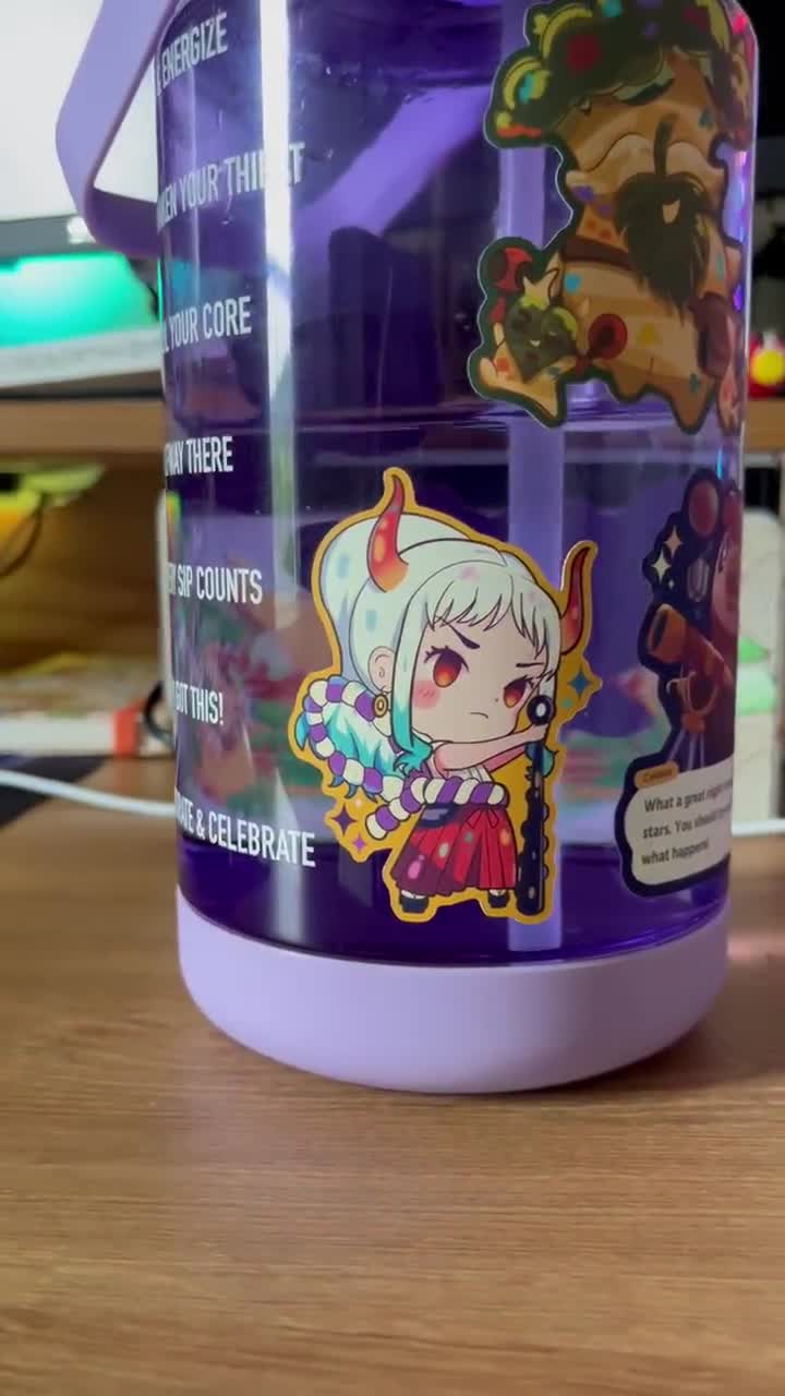 Yamato | One Piece Vinyl Matte Sticker L Chibi - Etsy