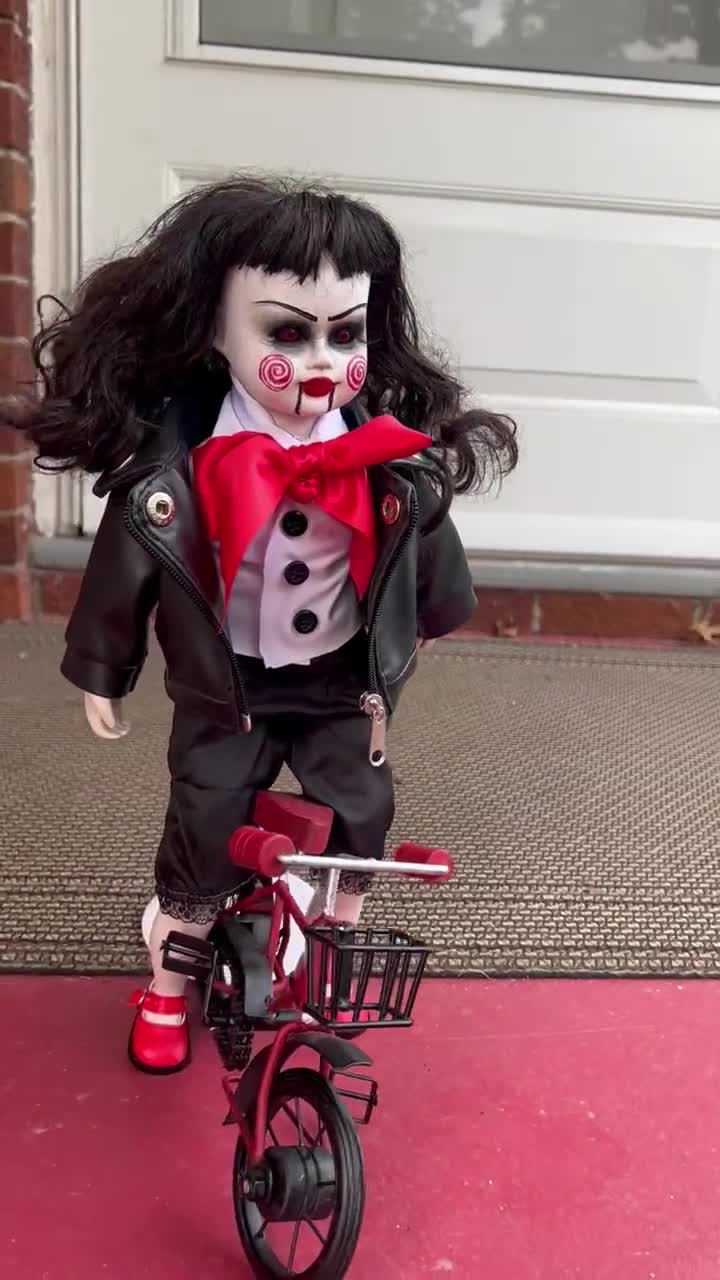 BILLY/JIGSAW Porcelain Doll 16” and Bike - Etsy