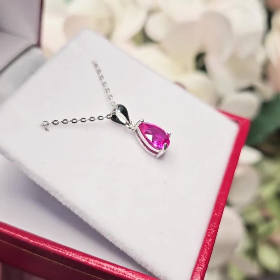 Diamond Pear Pendants CROSS INSIDE A CROSS NECKLACE PENDANT W/ LAB