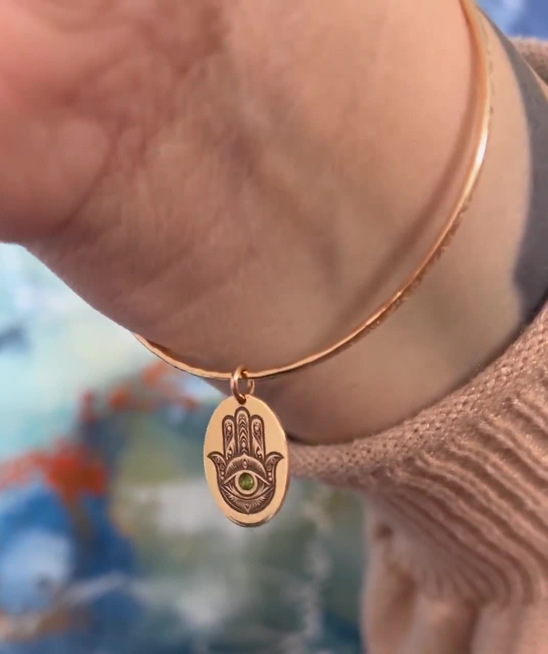 Bling Jewelry Bracciale Con Ciondolo Mano Di Fatima E Malocchio – Amuleto Turco Portafortuna In Argento 925