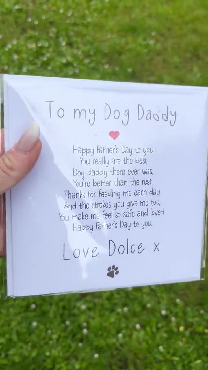 Father's Day Card For Pet Dad Funny Dog Dad Card From Dog Cat Dad Card