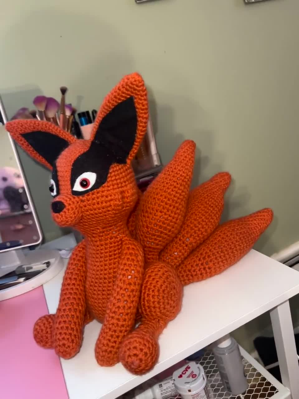 Nine-tailed Fox Kurama Crochet Doll. Speciality Item! - Etsy