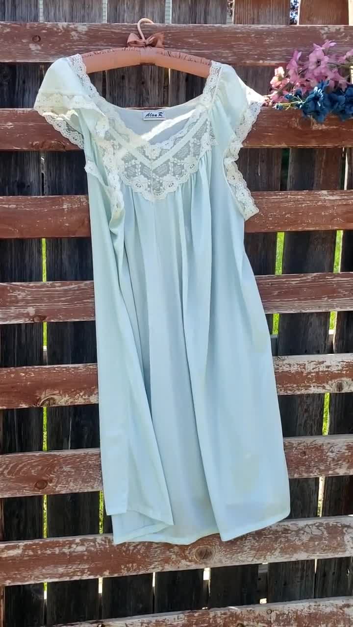 green emerald velvet dress Girl's Light Blue Gingham Charlotte Nightgown