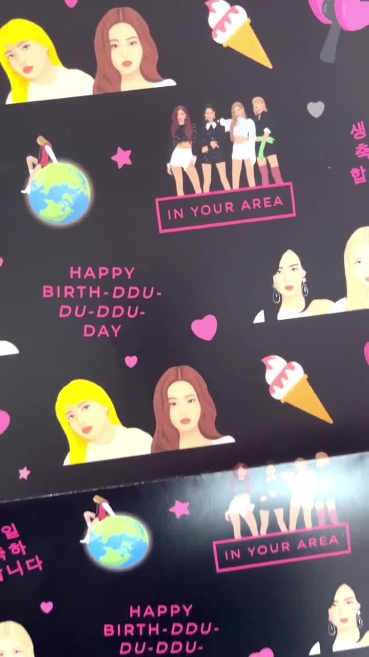 Blackpink Birthday Card 'happy Birth-ddu-du-ddu-du-day' Jennie Birthday  Card Lisa Birthday Card Rosé Jisoo Blackpink Card 