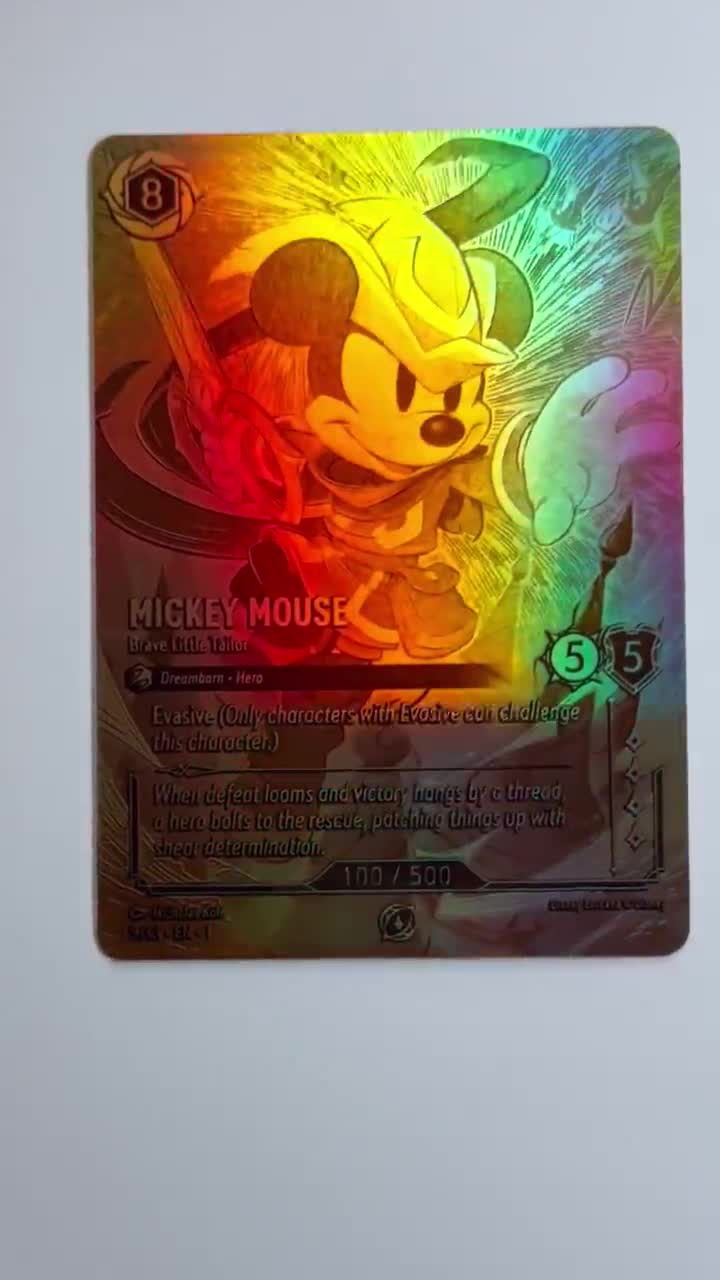 Mickey Mouse Brave Little Tailor Championship GOLD Lorcana Proxy