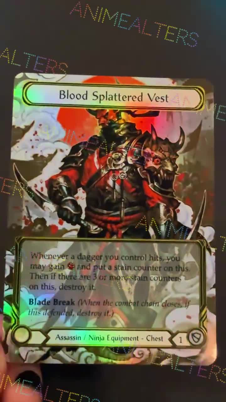 Blood Splattered Vest - Equipment Proxy Alter - Flesh and Blood
