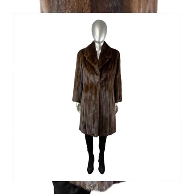 Louis Feraud, Jackets & Coats, Louis Feraud Full Length Mahogany Mink Coat  No Size Tag But Similar To Large