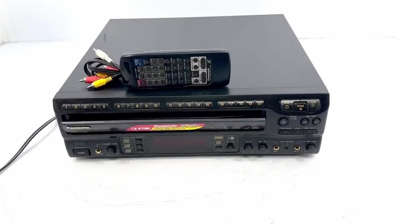 Vintage PANASONIC LX-K780 Multi-laserdisc Player Karaoke