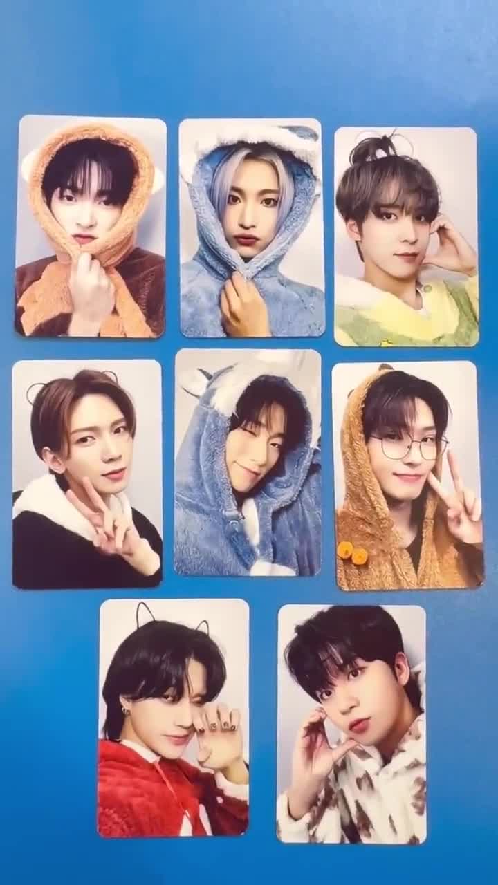 ATEEZ Animal Pajama Photocards || Unofficial/fanmade - Etsy
