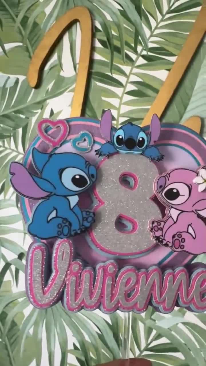 Angel and stitch cake topper video poster