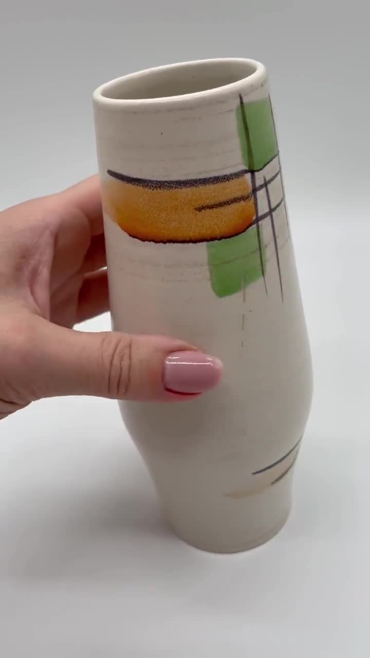 ヴィンテージ ベイ ケラミック 西ドイツ陶器花瓶 | ミッドセンチュリー