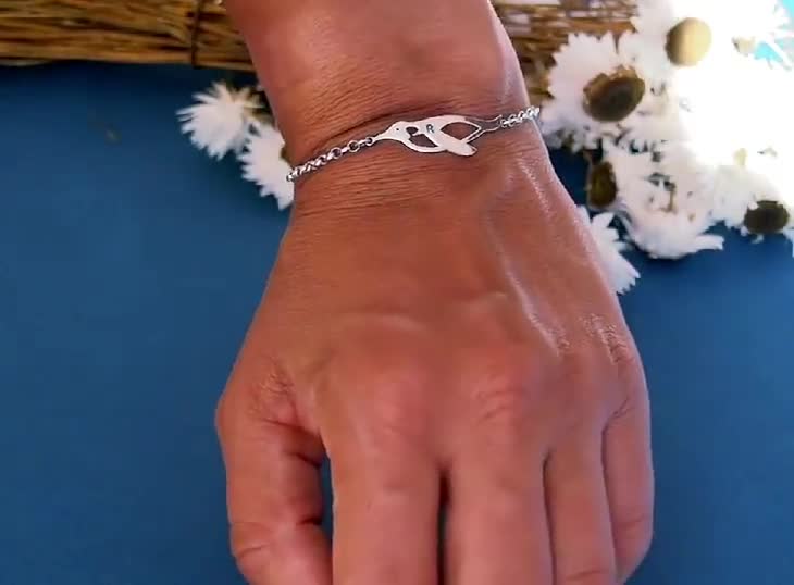 KINGWHYTE Bracciale Con Ciondolo Fenicottero In Argento Sterling 925 - Scheggia Oro Rosa, Gioielli Carini Animali Per Donne E Ragazze