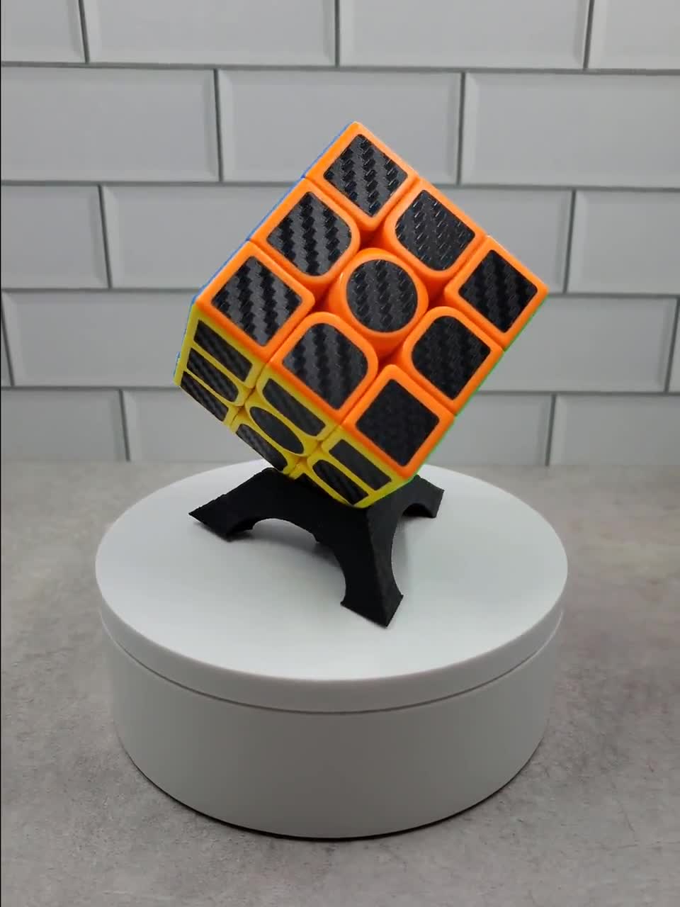 Carbon Fiber 3x3 Speed Cube: Textured Fidget Toy - Etsy