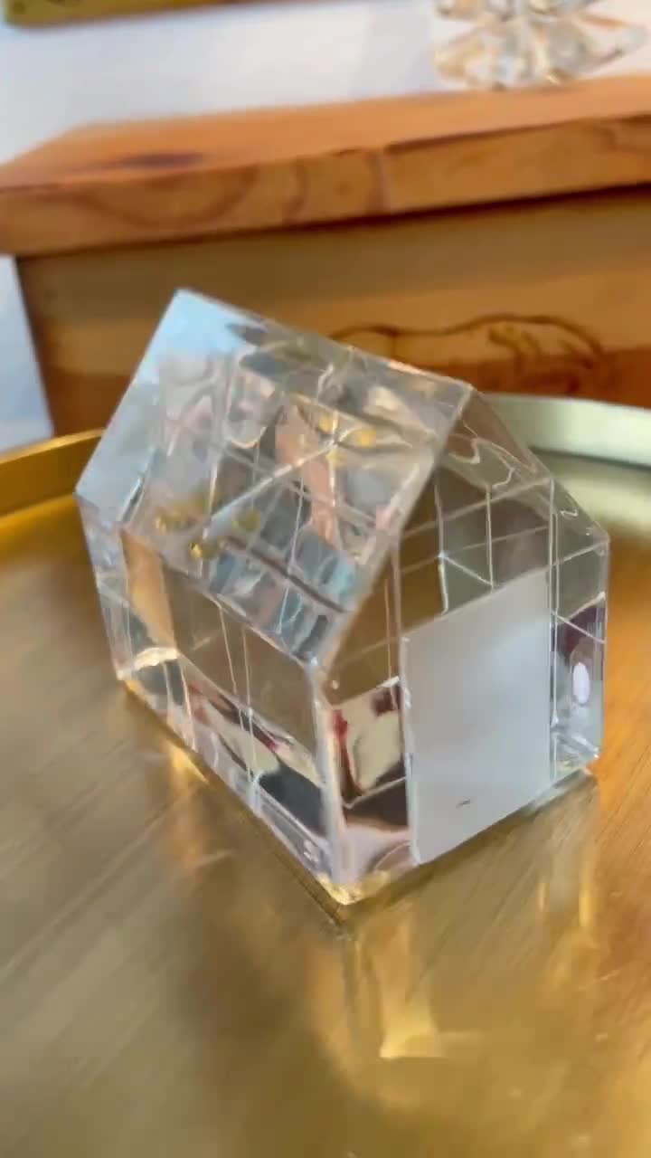 Vintage Iittala Green House Figure Signed Jorma Vennola | Iittala