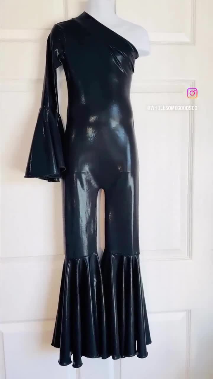 Dancing Queen Asymmetric Jumpsuit With Matching Belt|flare