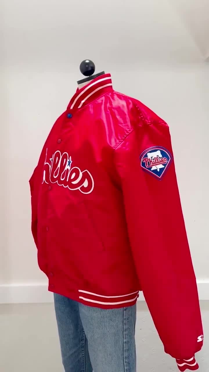 Starter Diamond fashion Collection Satin Phillies Jacket