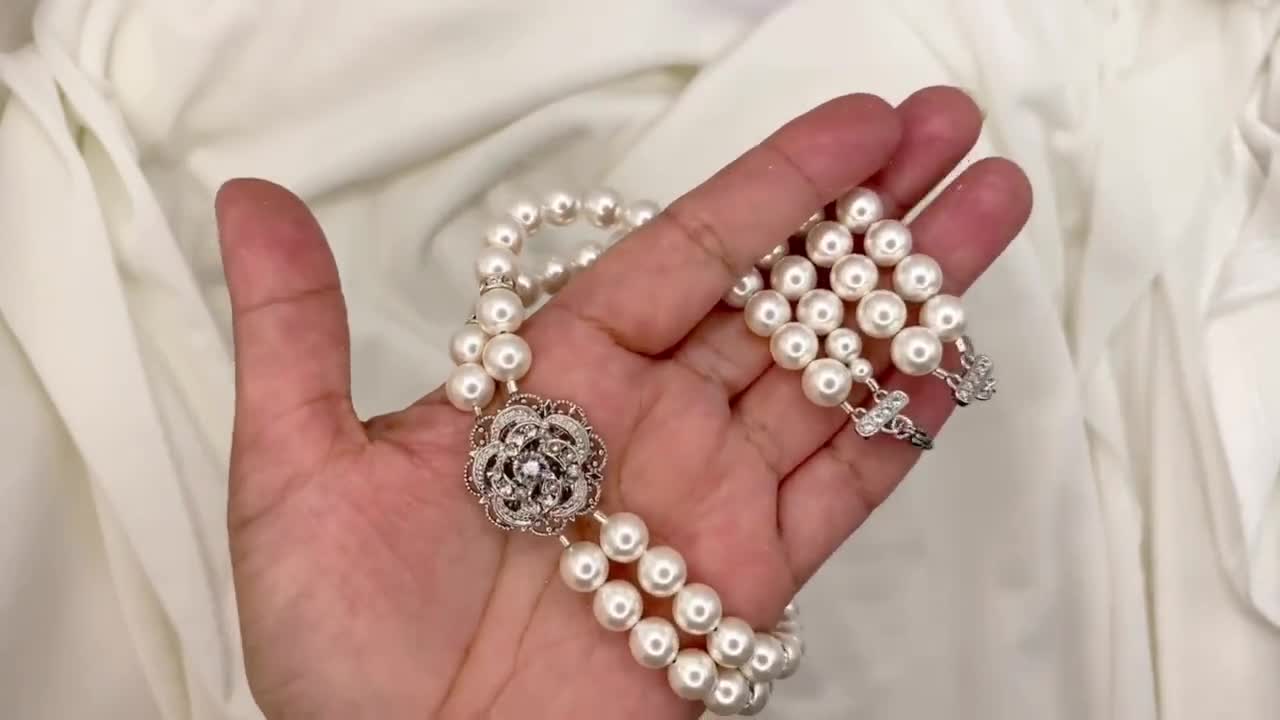 ネックレス・ペンダント wing bling 14k Reel U Ribbon Swarl Pearl Necklace wing bling 14k Reel U Ribbon Swarl Pearl Necklace