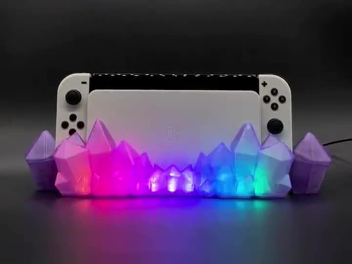 Nintendo Switch Dock Crystal Lights | Nintendo Switch Stand