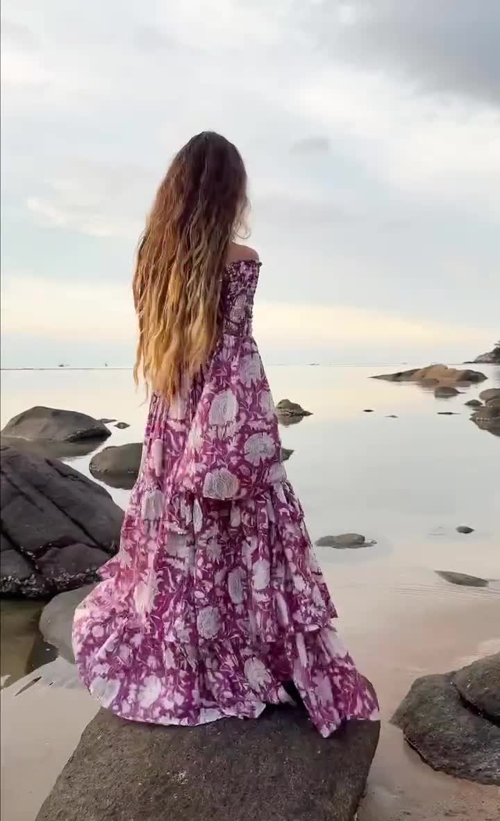 boho festival maxi dress Cassia Boho Maxi Dress