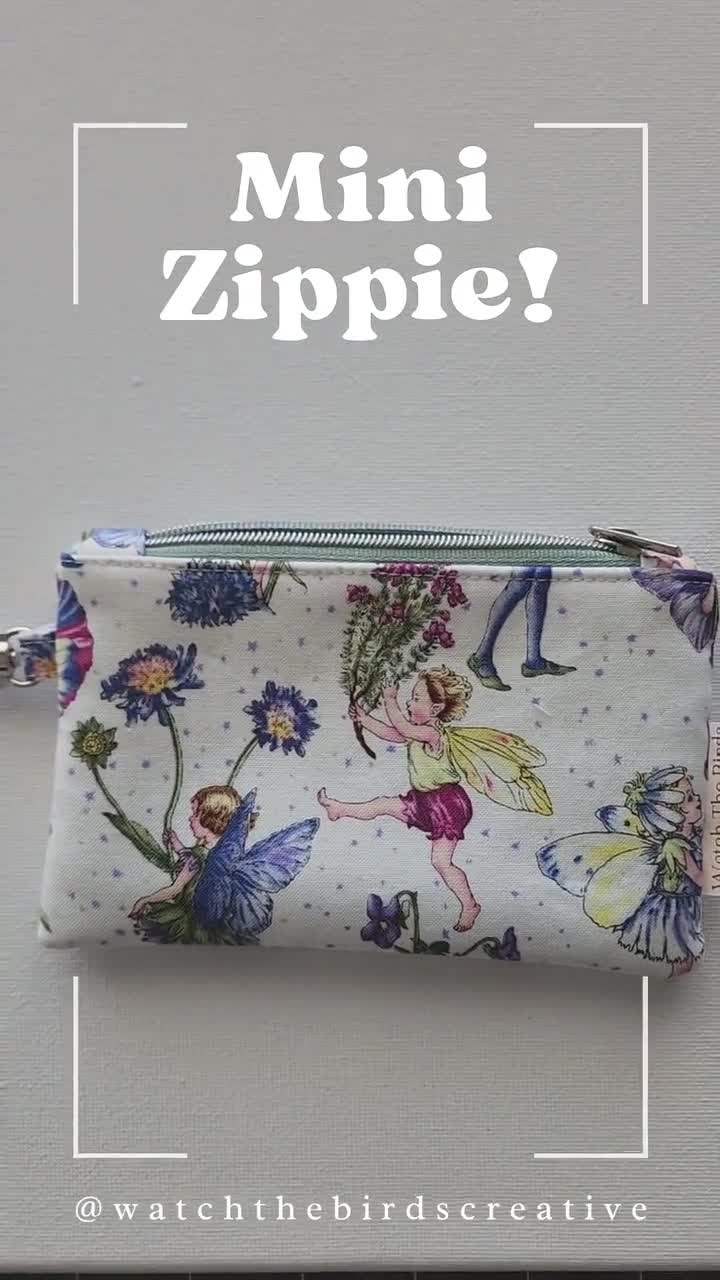 Mini Zippie- coin purse, pouch, fairy pouch, kids purse, zipper pouch