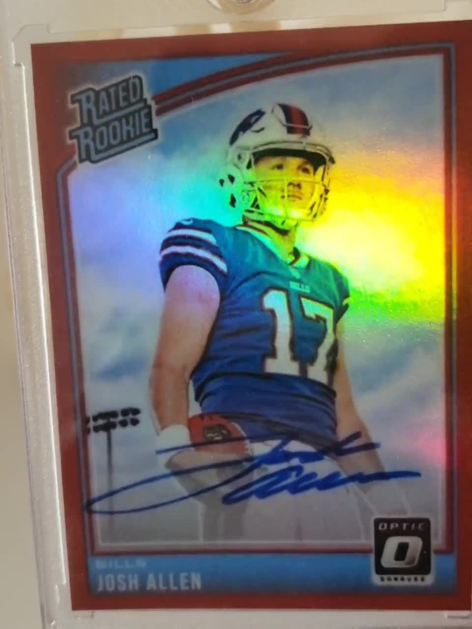 Josh Allen Autographed Trading Cards, Signed Josh Allen Inscripted