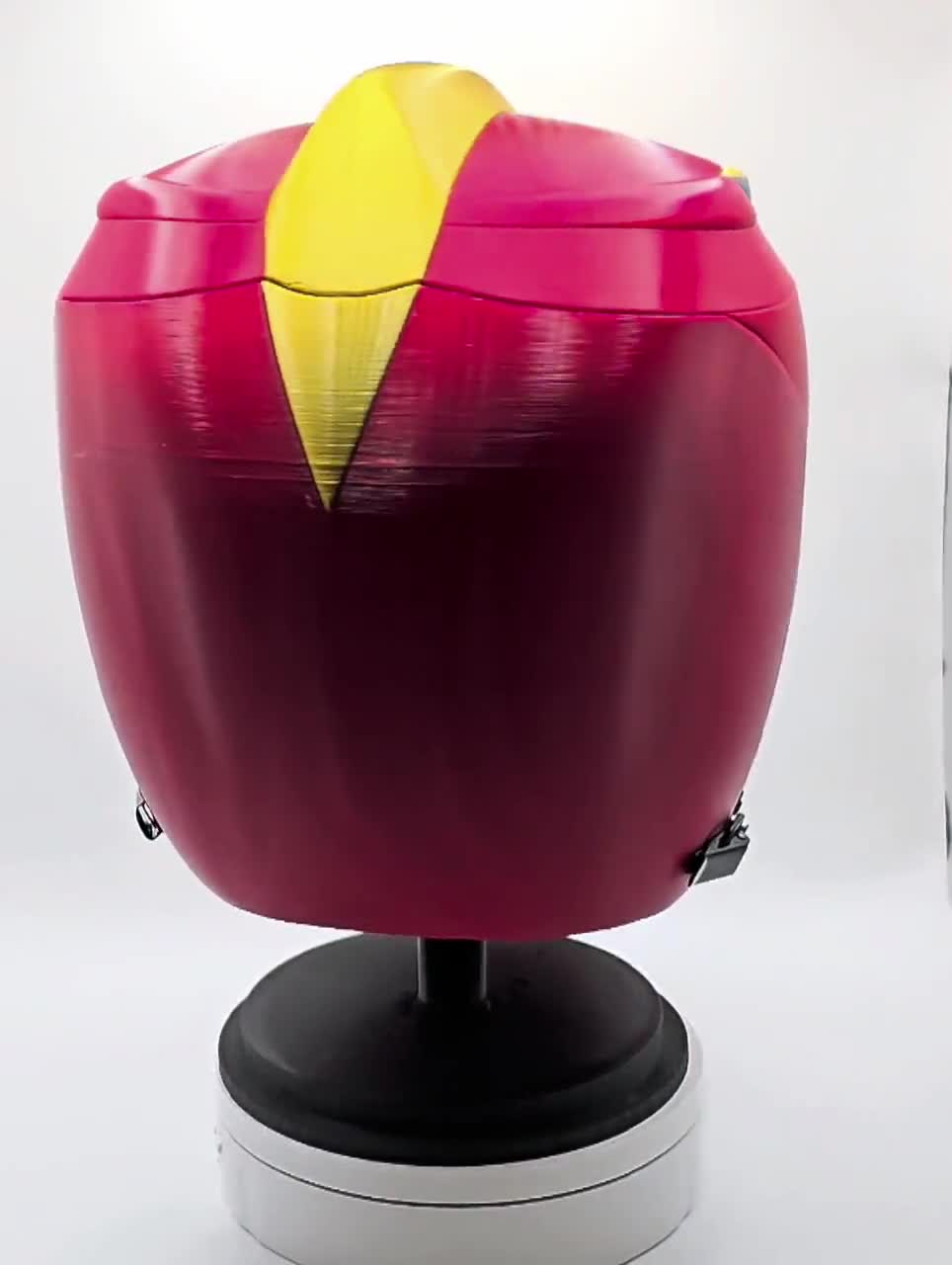 Power Rangers Dragon Red Ranger Helmet MMPR Mighty Morphin Bat in
