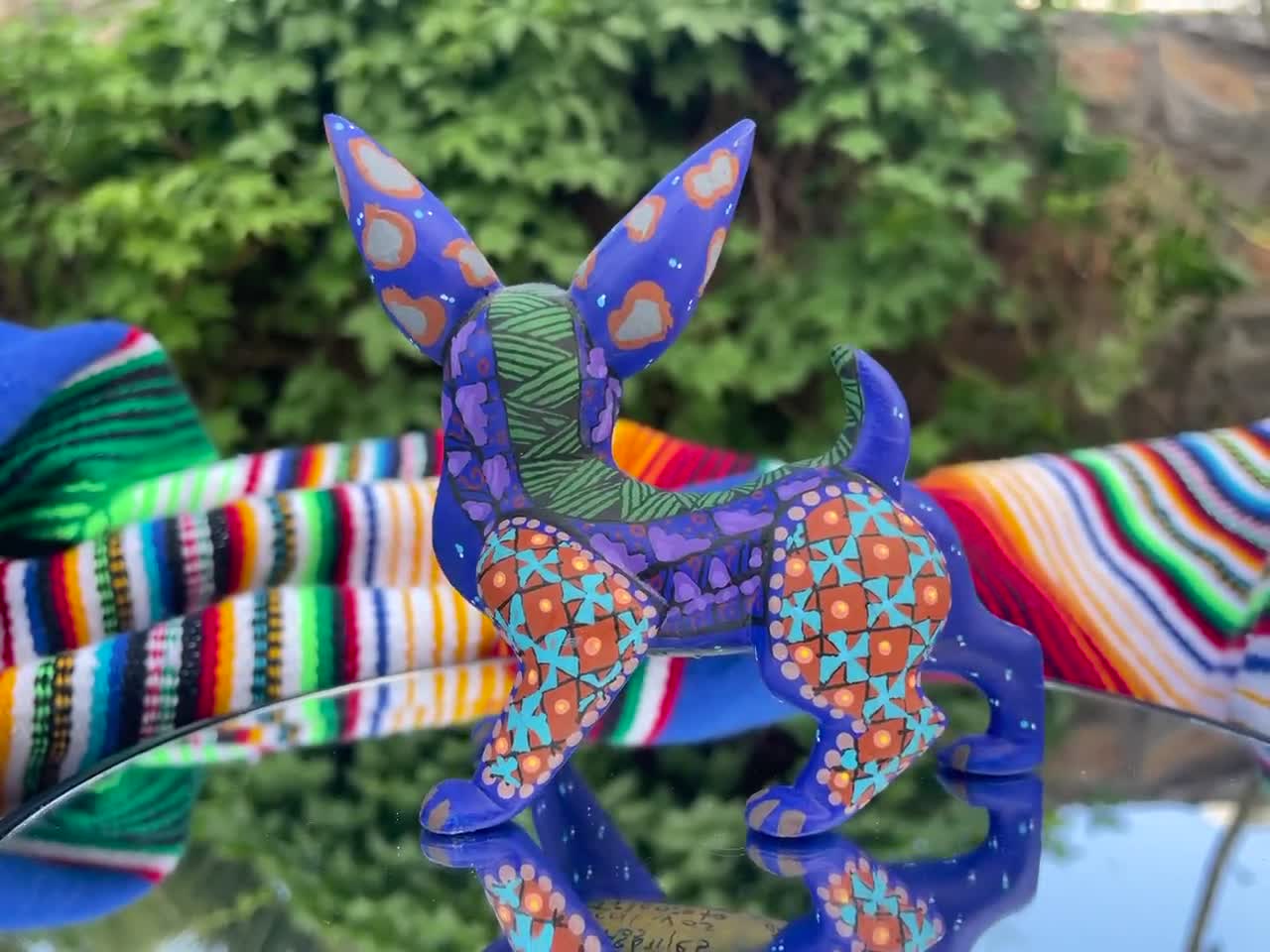 Alebrije Dog Chihuahua Hand Carved – Oaxaca Folk Art Wood