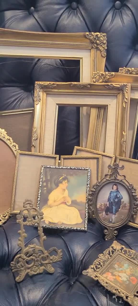 Vintage small photo frames at Auction Zip  Mirrored picture frames,  Antique frames, Antique picture frames