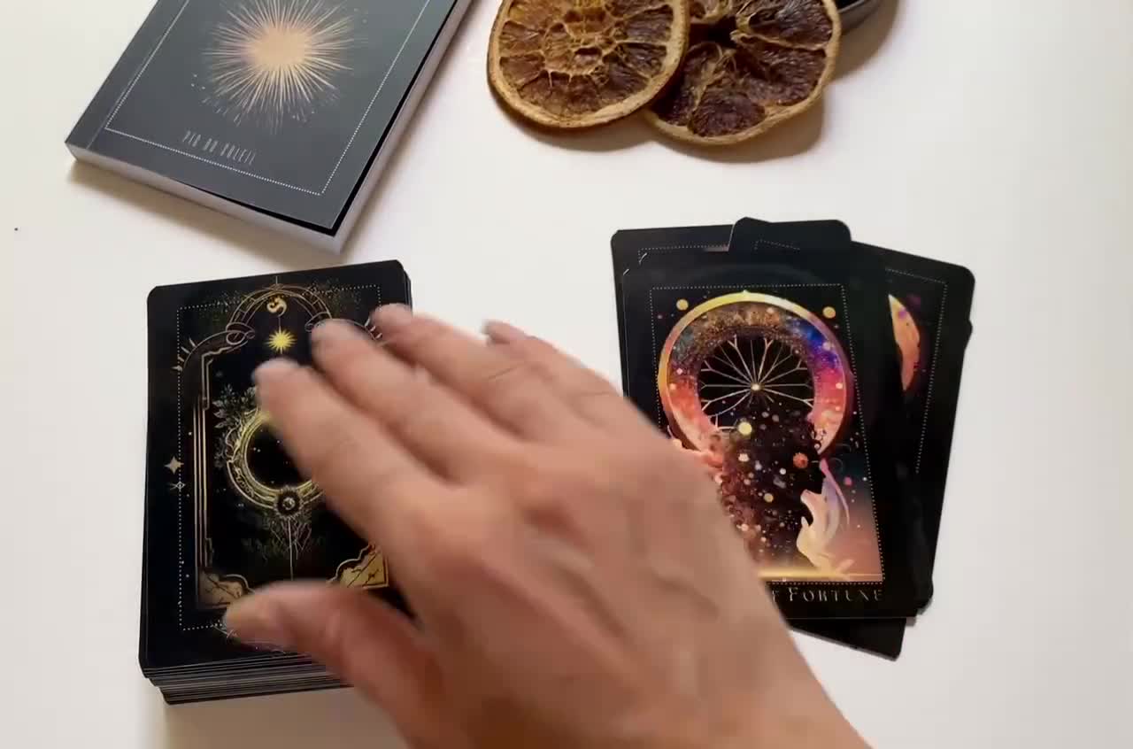 Carte de Tarot de Divination de l'univers, ensemble carte de jeu